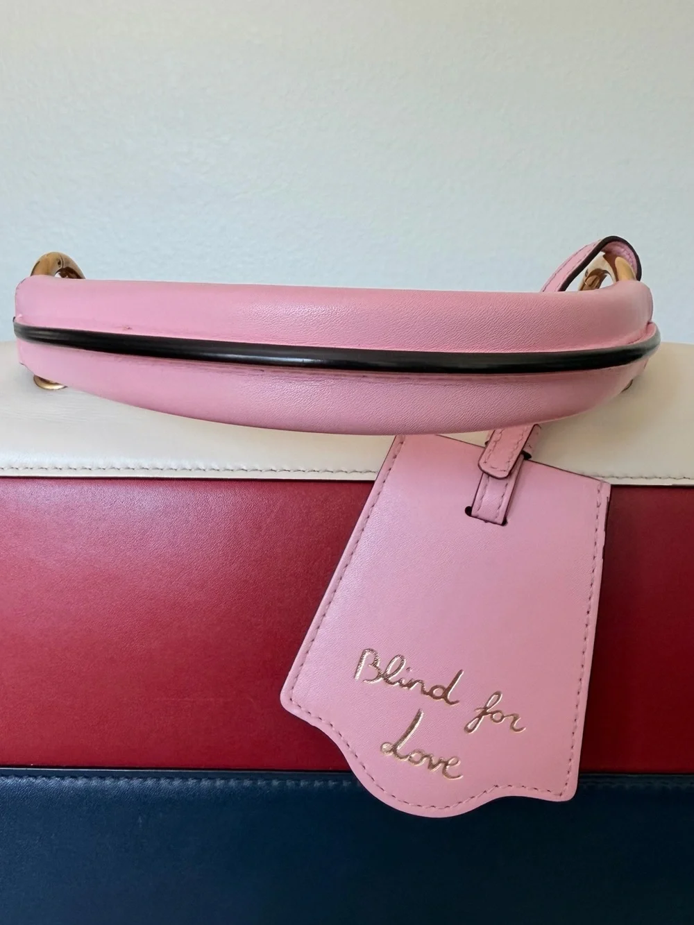 GUCCI QUEEN MARGARET COLORBLOCK LEATHER BEE BAG